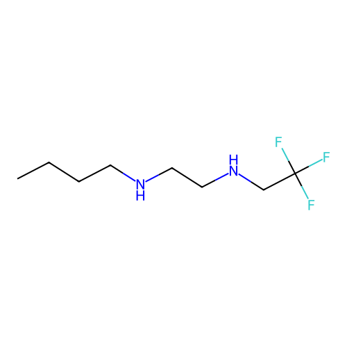 N-butyl-N'-(2,2,2-trifluoroethyl)ethane-1,2-diamine structure