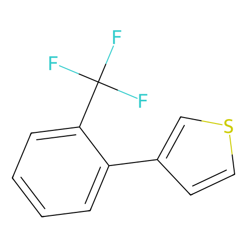 3-[2-(Trifluoromethyl)phenyl]thiophene structure