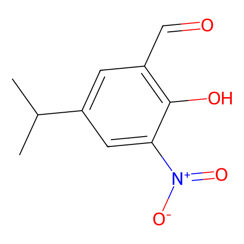2-Hydroxy-5-isopropyl-3-nitro-benzaldehyde structure