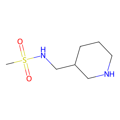 N-(piperidin-3-ylmethyl)methanesulfonamide structure