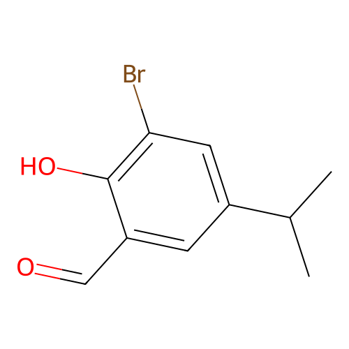 3-Bromo-2-hydroxy-5-isopropylbenzaldehyde structure