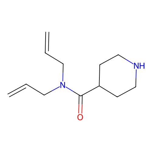 Piperidine-4-carboxylic acid diallylamide structure