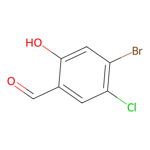 4-Bromo-5-chloro-2-hydroxybenzaldehyde structure
