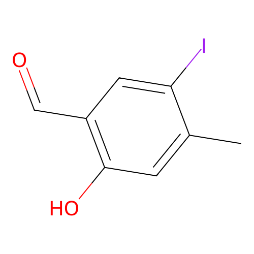2-Hydroxy-5-iodo-4-methylbenzaldehyde structure