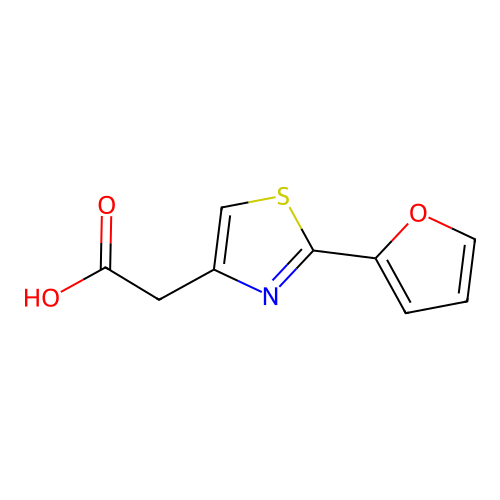 2-[2-(Furan-2-yl)-1,3-thiazol-4-yl]acetic acid structure
