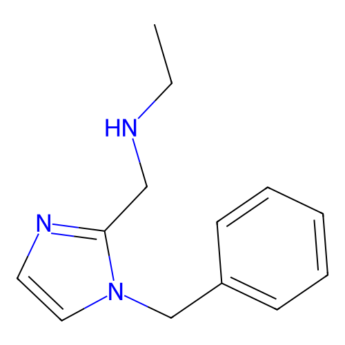(1-Benzyl-1H-imidazol-2-ylmethyl)-ethyl-amine structure
