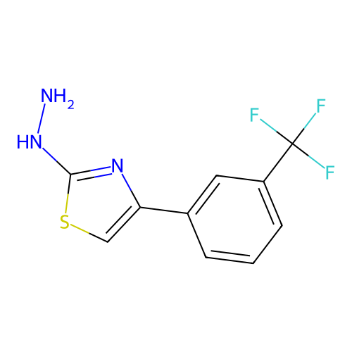 2-Hydrazinyl-4-(3-(trifluoromethyl)phenyl)thiazole structure