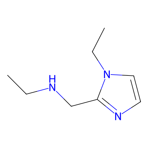 N-[(1-ethylimidazol-2-yl)methyl]ethanamine structure