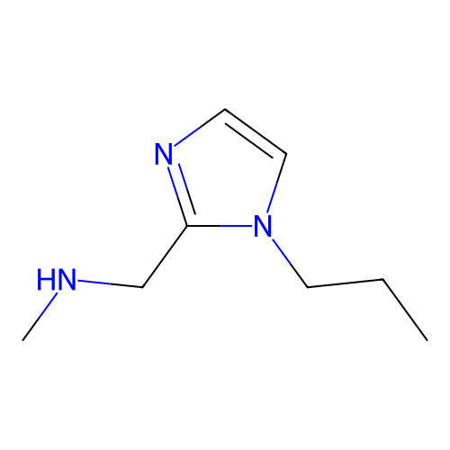 Methyl-(1-propyl-1H-imidazol-2-ylmethyl)-amine structure