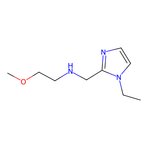 (1-Ethyl-1H-imidazol-2-ylmethyl)-(2-methoxy-ethyl)-amine structure