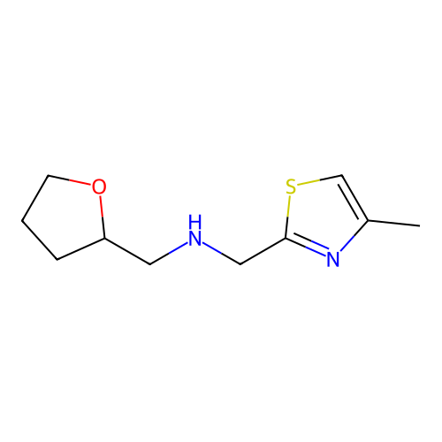 [(4-Methyl-1,3-thiazol-2-yl)methyl](oxolan-2-ylmethyl)amine structure