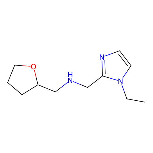 (1-Ethyl-1H-imidazol-2-ylmethyl)-(tetrahydro-furan-2-ylmethyl)-amine structure