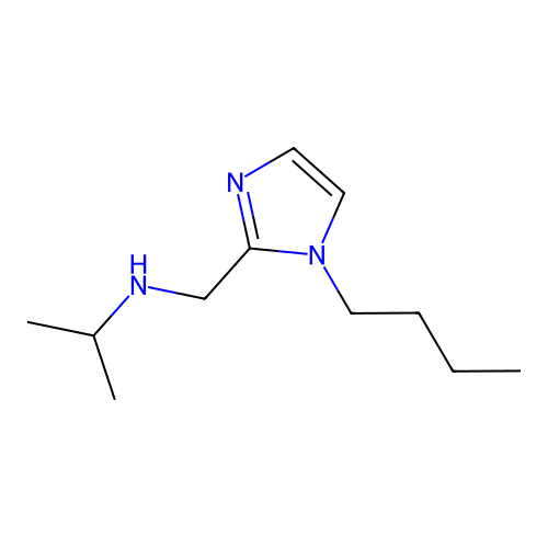 (1-Butyl-1H-imidazol-2-ylmethyl)-isopropyl-amine structure