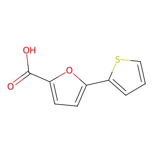 5-(Thiophen-2-yl)furan-2-carboxylic acid structure