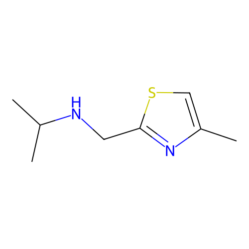 N-[(4-methyl-1,3-thiazol-2-yl)methyl]propan-2-amine structure