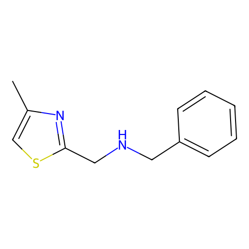 Benzyl-(4-methyl-thiazol-2-ylmethyl)-amine structure