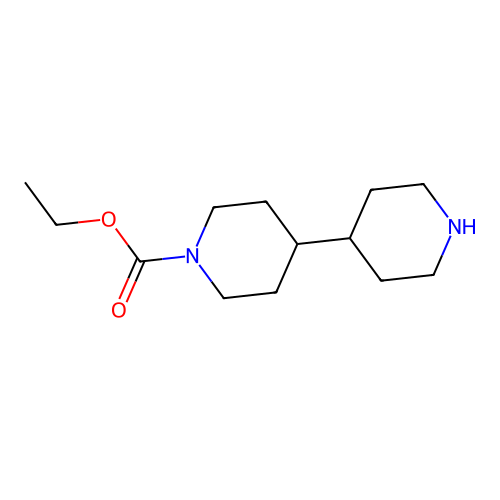 [4,4']Bipiperidinyl-1-carboxylic acid ethyl ester structure