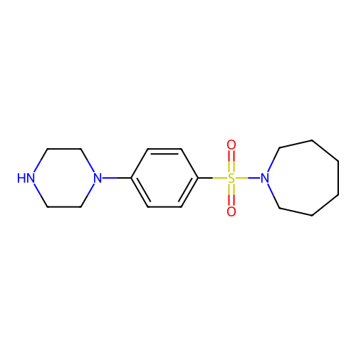 1-((4-(Piperazin-1-yl)phenyl)sulfonyl)azepane structure