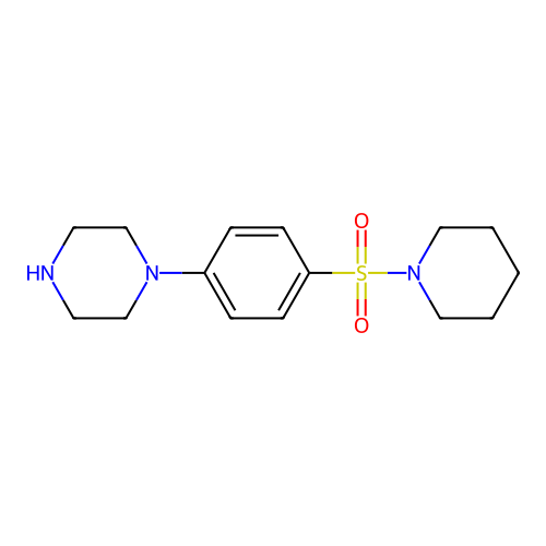 1-[4-(Piperidin-1-ylsulfonyl)phenyl]piperazine structure