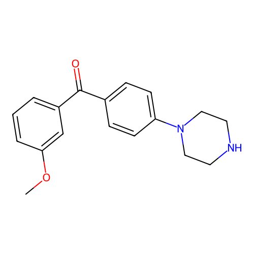 (3-Methoxyphenyl)(4-(piperazin-1-yl)phenyl)methanone structure