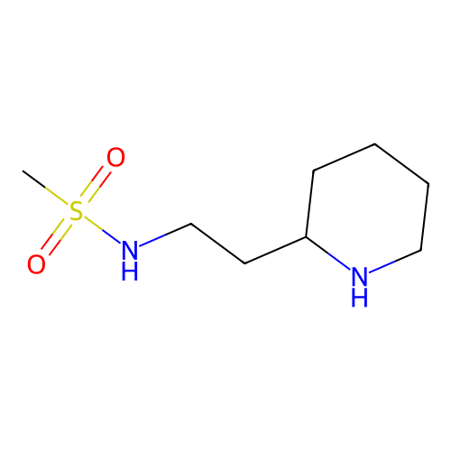 N-[2-(piperidin-2-yl)ethyl]methanesulfonamide structure