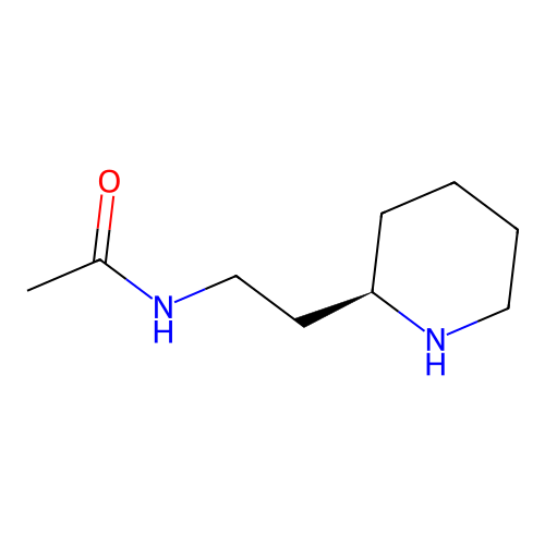 N-[2-[(2R)-piperidin-2-yl]ethyl]acetamide structure