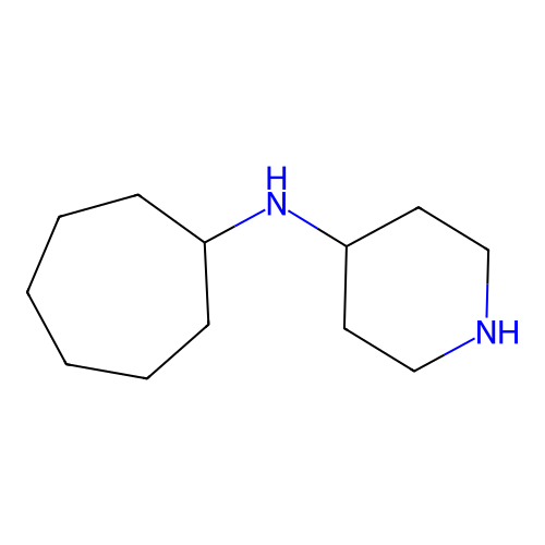 N-cycloheptylpiperidin-4-amine structure