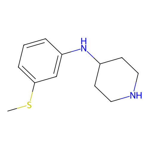 N-(3-(Methylthio)phenyl)piperidin-4-amine structure