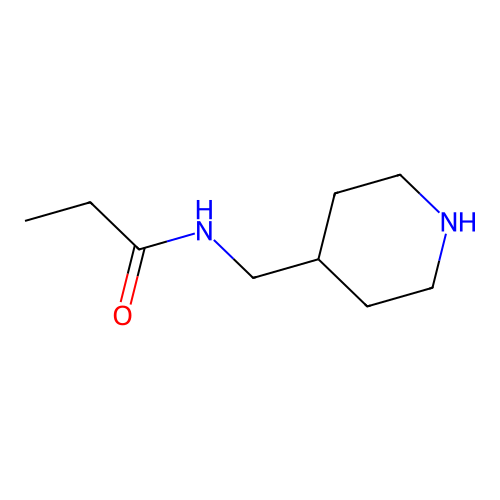N-(Piperidin-4-ylmethyl)propionamide structure