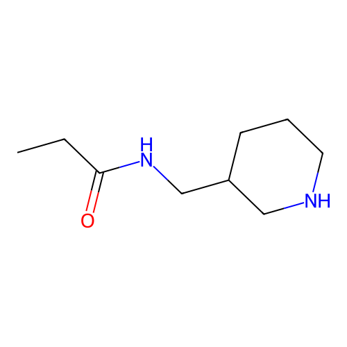 N-Piperidin-3-ylmethyl-propionamide structure