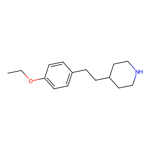 4-[2-(4-Ethoxyphenyl)ethyl]piperidine structure