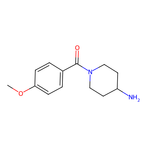(4-Aminopiperidin-1-yl)(4-methoxyphenyl)methanone structure