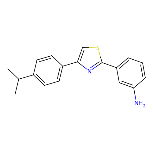 3-(4-(4-Isopropylphenyl)thiazol-2-yl)aniline structure