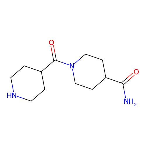 1-(Piperidine-4-carbonyl)piperidine-4-carboxamide structure