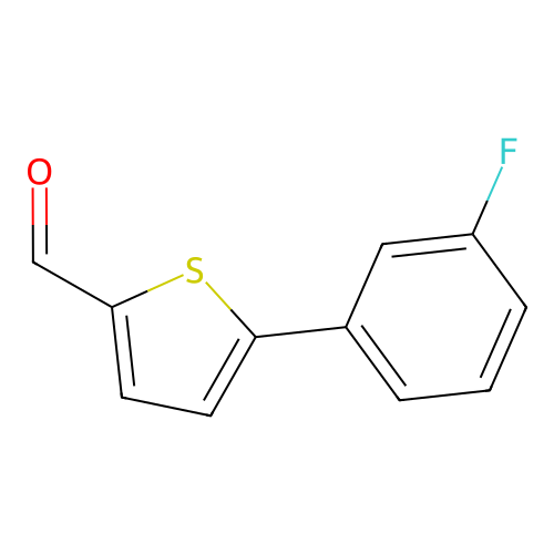 5-(3-Fluorophenyl)thiophene-2-carbaldehyde structure