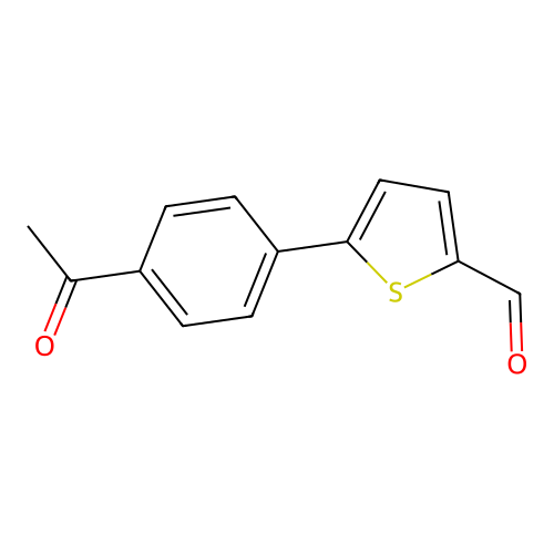 5-(4-Acetylphenyl)thiophene-2-carbaldehyde structure