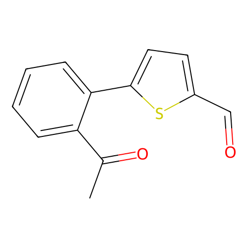 5-(2-Acetyl-phenyl)-thiophene-2-carbaldehyde structure