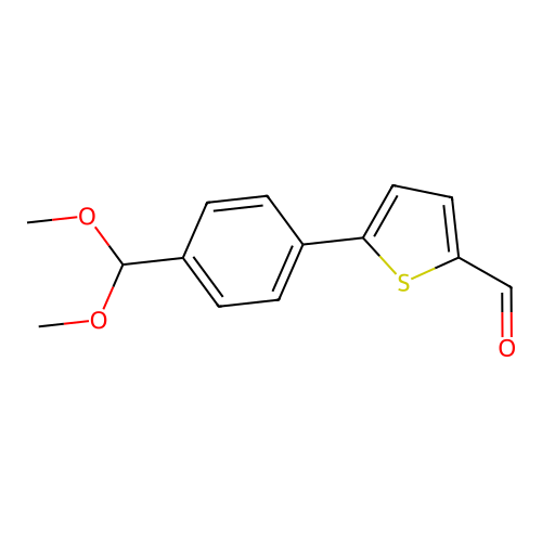 5-(4-(Dimethoxymethyl)phenyl)thiophene-2-carbaldehyde structure