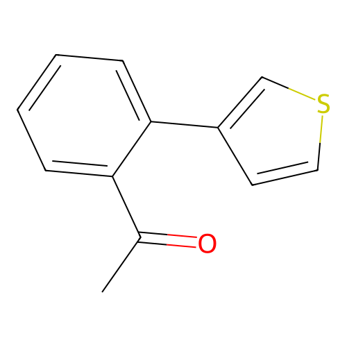 1-(2-Thiophen-3-yl-phenyl)-ethanone structure