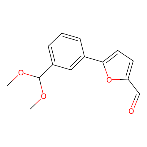 5-(3-(Dimethoxymethyl)phenyl)furan-2-carbaldehyde structure