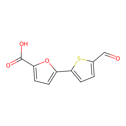 5-(5-formylthiophen-2-yl)furan-2-carboxylic Acid structure