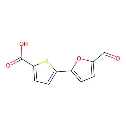 5-(5-Formylfuran-2-yl)thiophene-2-carboxylic acid structure