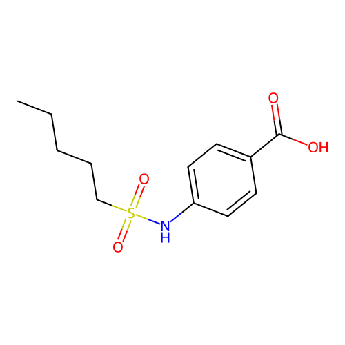 4-(戊基磺酰氨基)苯甲酸 structure