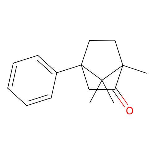 Bicyclo[2.2.1]heptan-2-one, 1,7,7-trimethyl-4-phenyl- structure
