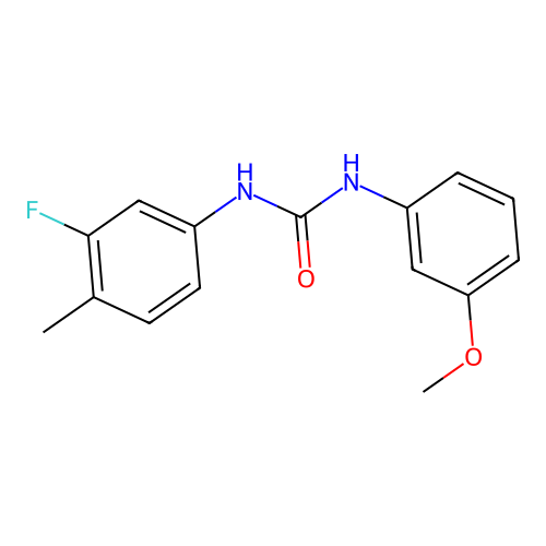 1-(3-Fluoro-4-methylphenyl)-3-(3-methoxyphenyl)urea structure