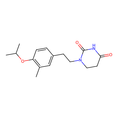 1-[2-(3-Methyl-4-propan-2-yloxyphenyl)ethyl]-1,3-diazinane-2,4-dione structure