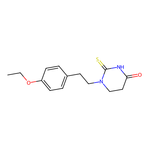 4(1H)-Pyrimidinone, tetrahydro-1-(2-(4-ethoxyphenyl)ethyl)-2-thioxo- structure