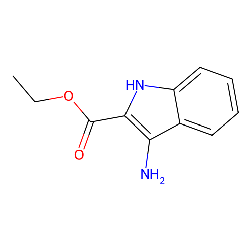 Ethyl 3-amino-1H-indole-2-carboxylate structure