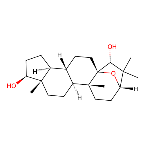 4,4-Dimethyl-3beta,5-epoxy-A-homo-5beta-androstane-4aalpha,17beta-diol structure