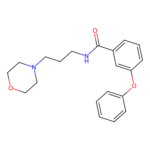 N-(3-morpholin-4-ylpropyl)-3-phenoxybenzamide structure